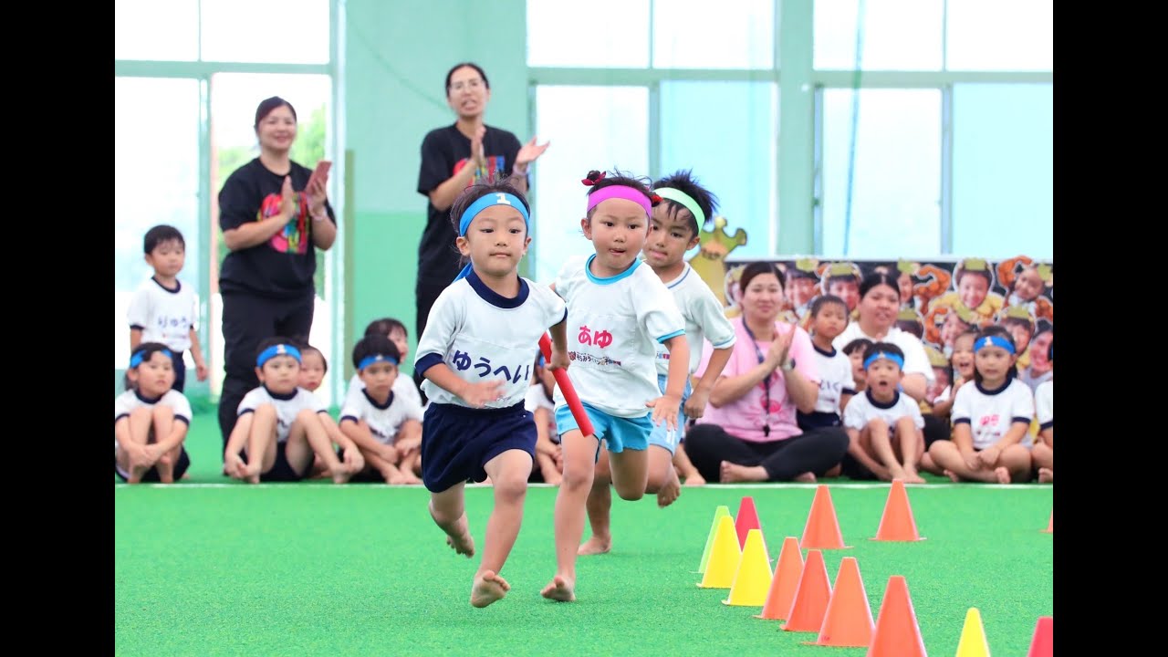 ぞう🐘 リレー対決 夏 💫 ライオンの子保育園2024.7 しっぽとり大会/本園vs首里園vsそらみ #ライオンの子保育園 伝統のしっぽとり