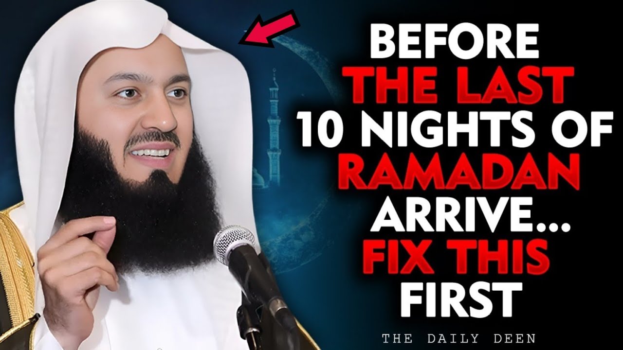 Before the last 10 night of ramadan arrive .... Fix this first