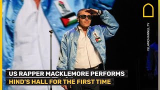 US rapper Macklemore performs Hind's Hall for the first time Resimi