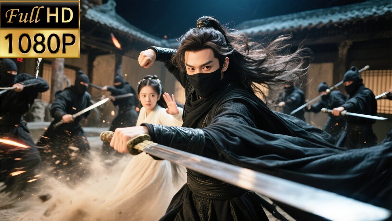 【最新功夫电影】💥驚險刺殺！蒙面大師力戰前十刺客，不顧一切救下女孩！|#chinesedrama #kungfu