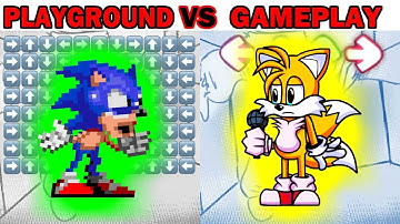 FNF Character Test | gameplay VS playground | VS Dorkly Sonic Tails EXE