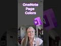Page colors In OneNote #OneNote #plannerlayout #recipes