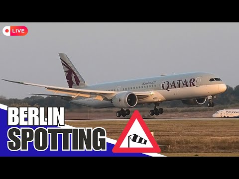 LIVE WINDY Berlin Airport Spotting BER, 22.08.2025