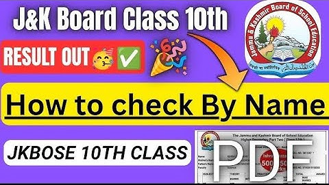 JKBOSE 10th Class Result 2025 Declared| Class 10th Result Kaise Dekhe | Result Gazette & Toppers PDF