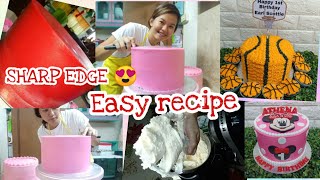 STABLE BUTTERCREAM RECIPE | HOW TO MAKE SHARP EDGE BUTTERCREAM