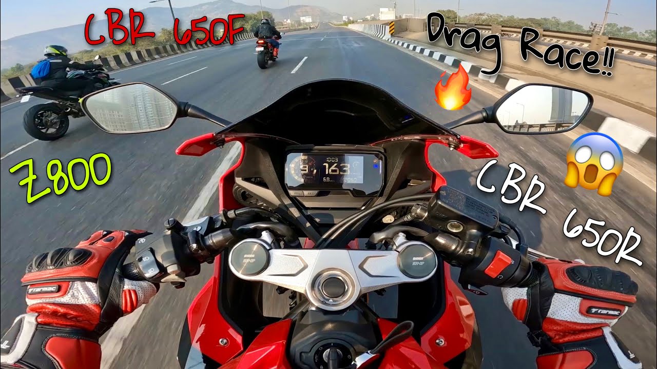 CBR 650R Vs Z800 Vs CBR 650F DRAG RACE EXHAUST SOUND WEEKEND cbr-650r-vs-z800-vs-cbr-650f-drag-race-exhaust-sound-weekend