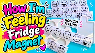 Interchangeable Emoji Faces Resin  Fridge Magnet #274 @LETSRESIN
