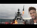 Russian Navy in action! massive missile fire on the target &quot;BattleCruiser&quot; and &quot;Destroyer&quot;