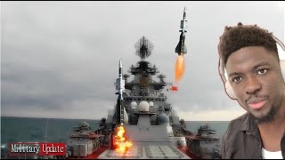 Russian Navy in action! massive missile fire on the target &quot;BattleCruiser&quot; and &quot;Destroyer&quot;
