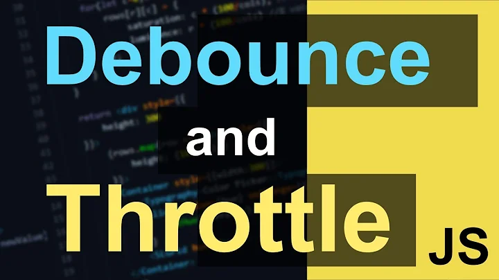 Debounce and Throttle using Javascript