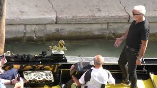 Gondola Singer with Fantastic Voice. July 29, 2022 Venezia