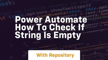 power automate how to check if string is empty