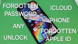 iCloud Unlock with Forgotten Password or Apple ID Any iPhone✅