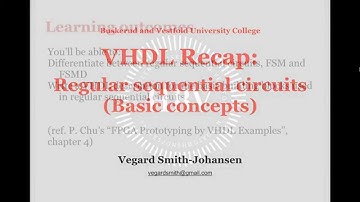 Basic Concepts [VHDL RECAP 4A]