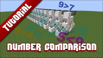 Minecraft Tutorial: Unary Number Comparison Device