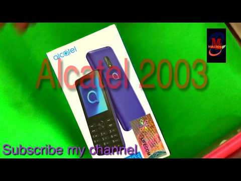 How to Alcatel 2003 mobel mobile unboxing