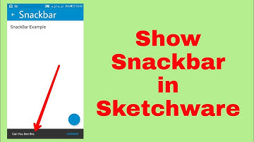 Snackbar in Sketchware