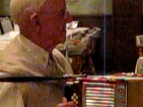 NORMAN VANDRISSE PLAYS " BARBARA POLKA " ON BUTTON BOX.