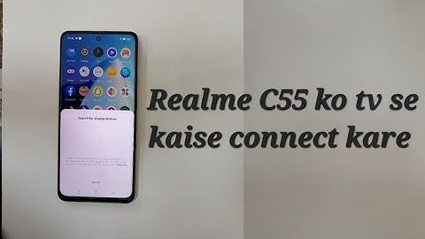 How to Screen mirroring in Realme C55 / Realme C55 ko tv se kaise connect kare