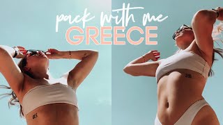 Pack With Me - GREECE WEEKEND