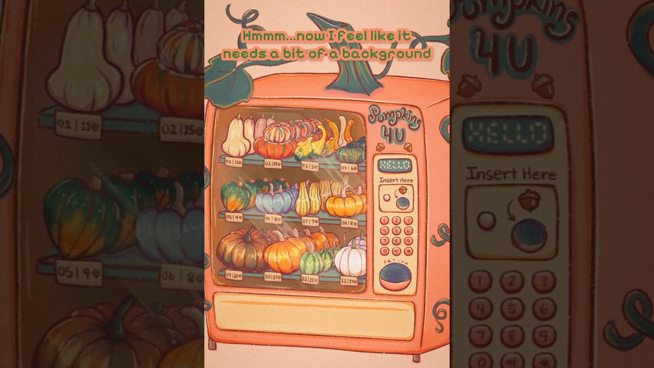Pumpkin vending machine 🎃🍁🍂
