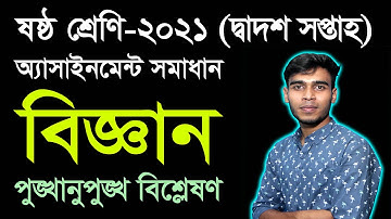 Class 6 Science 12th Week Assignment Answer 2021 || Class Six Biggan Assignment Answer 12th Week