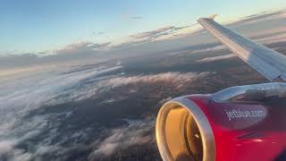 JetBlue A320 Takeoff from Worcester ORH