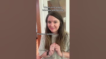 Physician assistant interview tips!  Mock interviewing for PA school.  Interview red flags