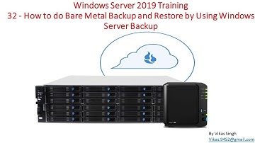 Windows Server 2019 Training 32 - Bare Metal Backup and Restore by Using Windows Server Backup