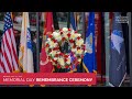 Memorial day remembrance ceremony