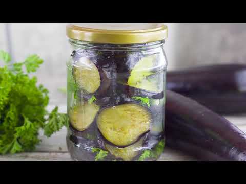 Жареные баклажаны с чесноком на зиму  - самый вкусный рецепт консервации баклажанов!