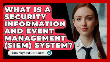 What Is a Security Information and Event Management (SIEM) System? | SecurityFirstCorp News