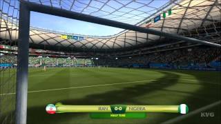 2014 FIFA World Cup Brazil - Iran vs Nigeria Gameplay [HD]