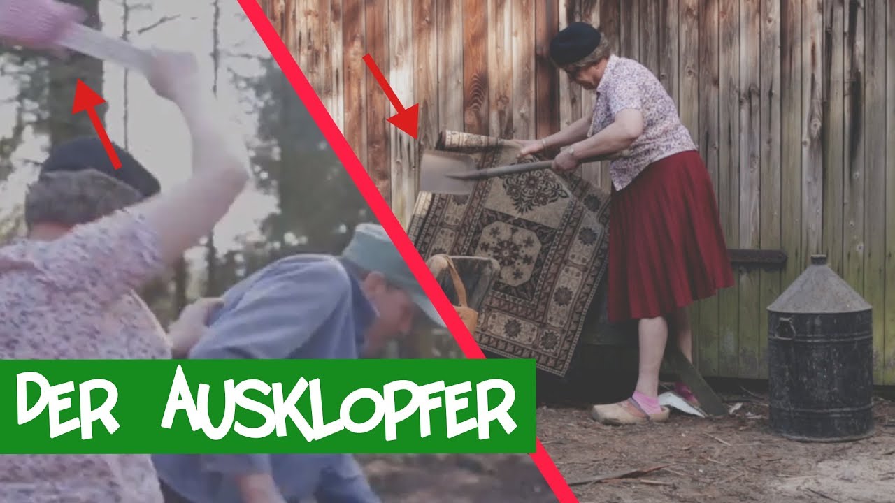 Der Teppichklopfer: Olga vs. Johann auf dem Bauernhof | Teppichklopfen | Ausklopfer