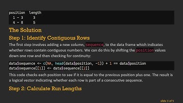 Finding the Length of Consecutive Numbers in R Data Frames