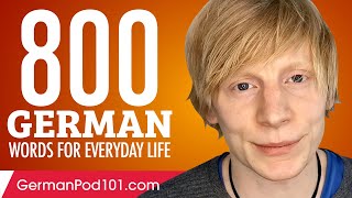 800 German Words for Everyday Life - Basic Vocabulary #40