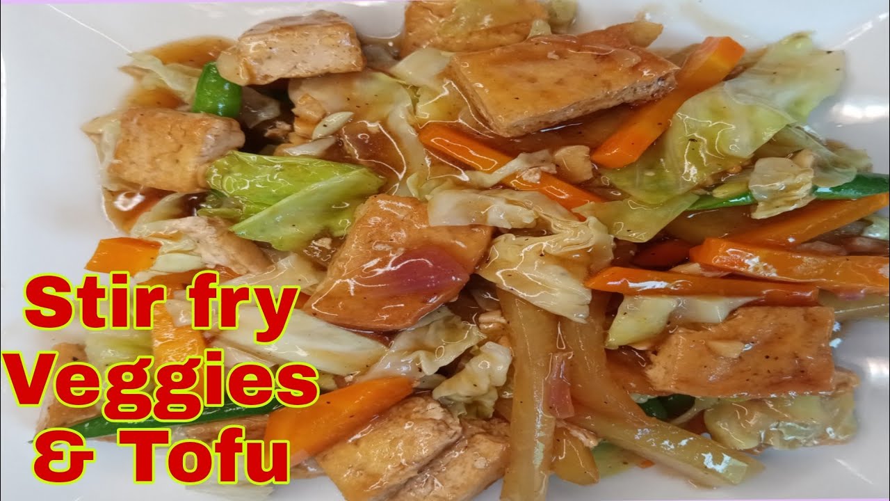 HOW TO COOK STIR FRY VEGGIES w/ TOFU | VEGETABLES RECIPE | MJ NALANGA