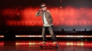 kid rapper yung hunnid performs