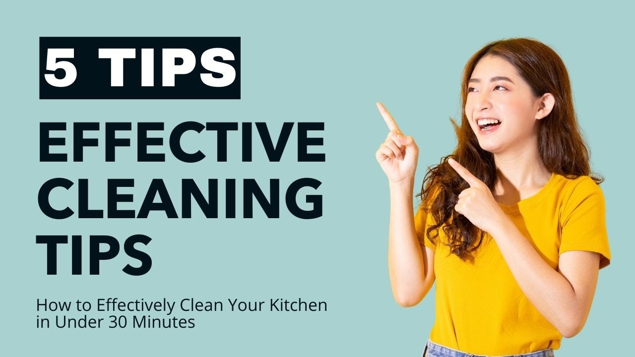 How to Effectively Clean Your Kitchen in Under 30 Minutes | Kitchen ...
