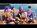 "Free" Cover| RUMI, ZOEY &amp; MIRA Cruise Trip 🚤 🌅   Kpop Demon Hunters [Official Music Video]