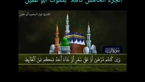 الجزء الخامس5 كاملًا  بصوت القارئ فواز المحمود أبو عقيل ساعة كاملة 🎤