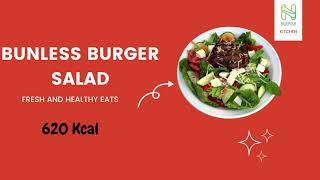 Nourish Kitchen - Bunless burger salad