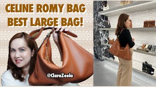 CELINE LARGE ROMY BAG REVEAL &amp; 1st IMPRESSIONS | BEST LARGE BAG | THIS BAG BROKE MY HERMES JOURNEY