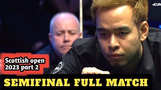 Noppon Saengkham vs John Higgins full match semi-final part 2 #scottishopen2023