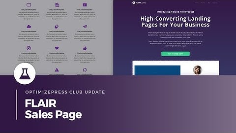 OptimizePress Club: Flair Sales Page