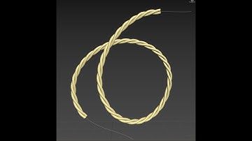 [3DS Max - 2 minutes] Create a Bended Rope: Twist, Path Deform, Create & Modify Spline, Reset XForm