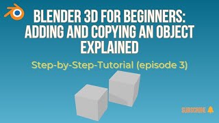 Adding and copying the object in Blender 3D #b3d #Blender3D Adding and copying the object in Blender 3D #b3d #Blender3D