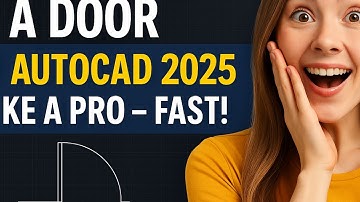 Learn to Draw a Door in AutoCAD 2025 Like a Pro – FAST!