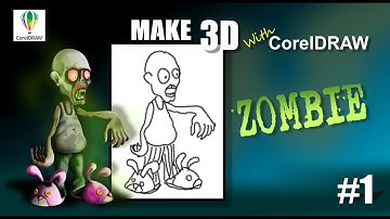 ZOMBIE PART 1  - Make Amazing 3D Picture With CorelDraw
