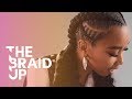 Double Stitch Braids with Curls  | The Braid Up | Cosmopolitan